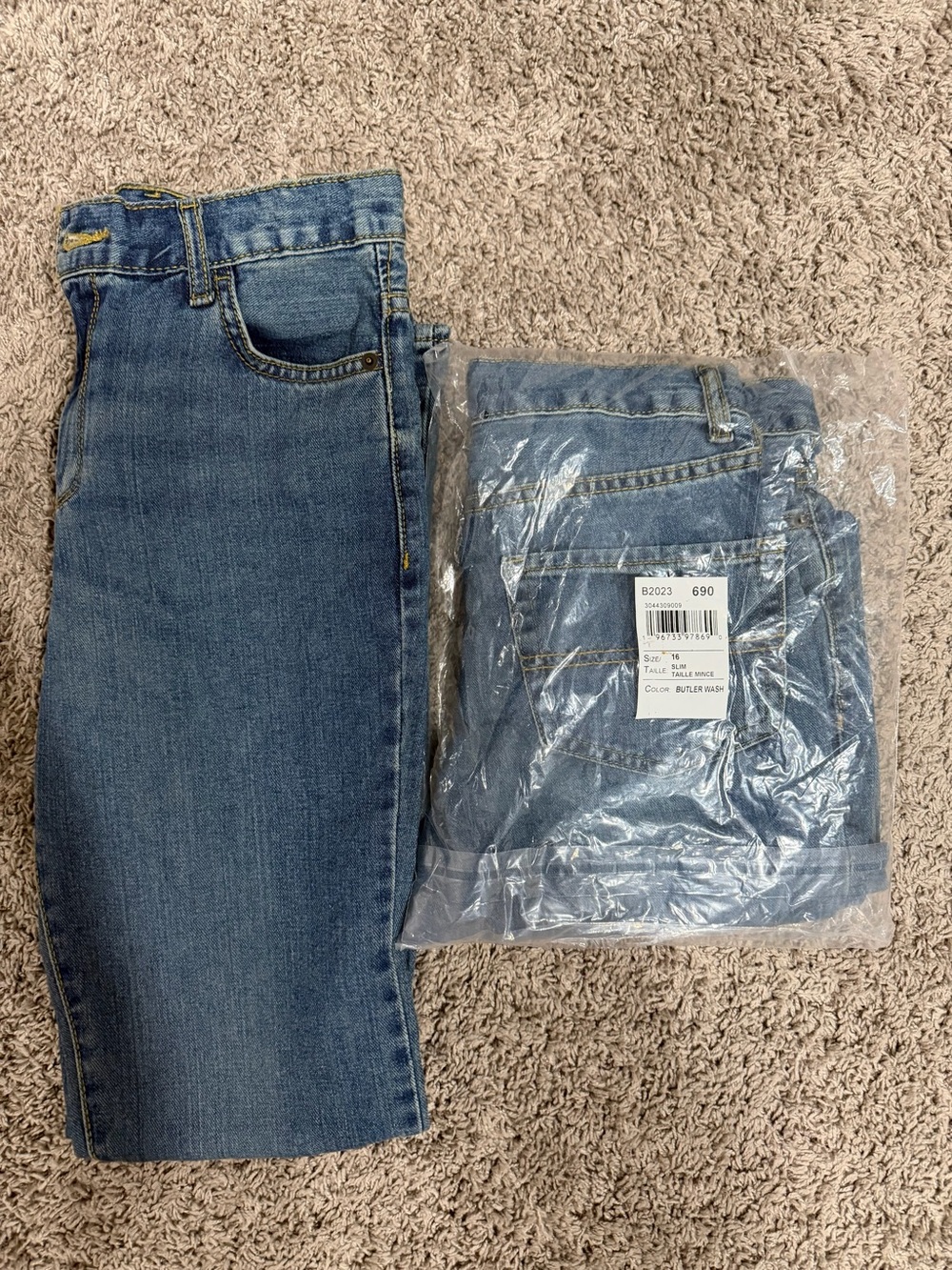 Boys slim bootcut denim Jeans - Pair